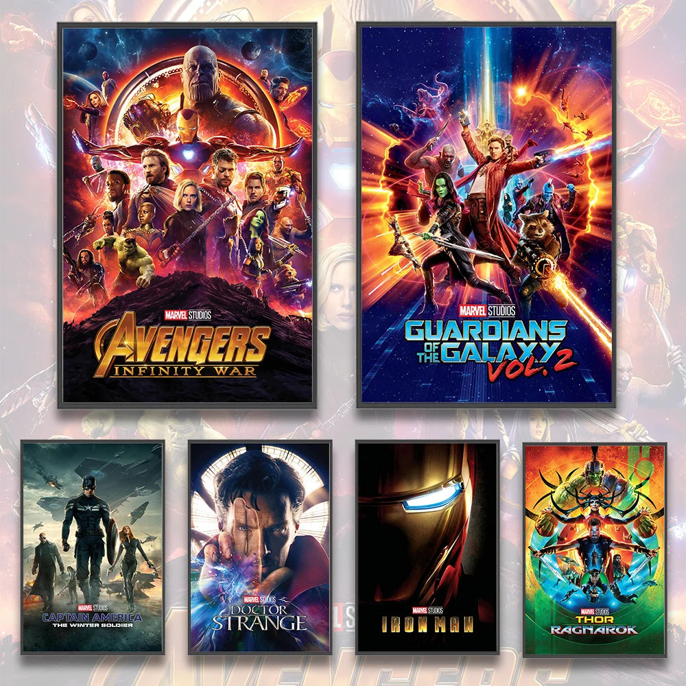 I-Iron Man M-Marvel Movie Poster Self-adhesive Wallpaper Figures Home Decoration Painting Wall T-Thor Art Bedroom Cartoons Decor I-Iron Man M-Marvel Movie Poster Self-adhesive Wallpaper Figures Home Decoration Painting Wall T-Thor Art Bedroom Cartoons Decor